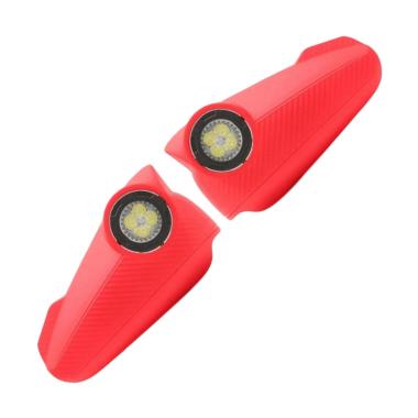 Raja Motor Model Acerbis Universal Handguard with Lampu LED - Merah [DKR-ACRBIS-LAMPU-MERAH] Semua U