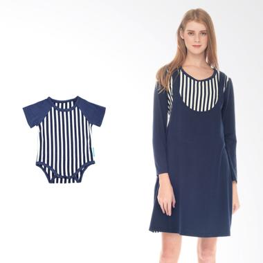 Mooimom Boy Straight Stripe Sling D ... il Menyusui & Anak - Navy