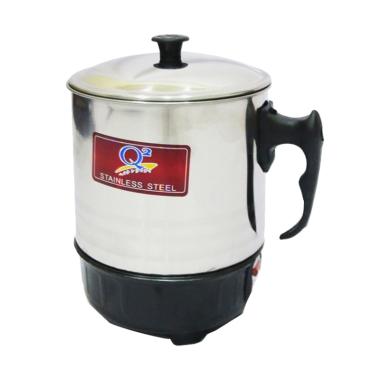 Q2 Electric Heating Mug - Silver [Diameter 13 cm]