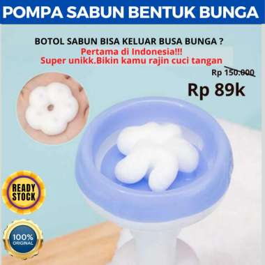 TERMURAH BOTOL SABUN BENTUK BUSA BUNGA BOTOL SABUN BENTUK BUNGA FLOWER STAMP HAND SOAP BOTOL SABUN B