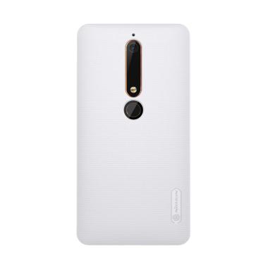 Nillkin Super Frosted Shield Hardcase Casing for Nokia 6.1 / Nokia 6 2018 - White White