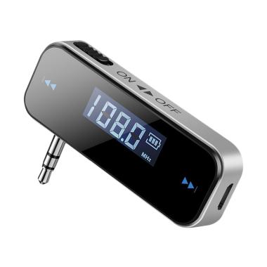 OEM FM201 FM Audio Stereo Mini Wireless Transmitter - Black [3.5mm] Black