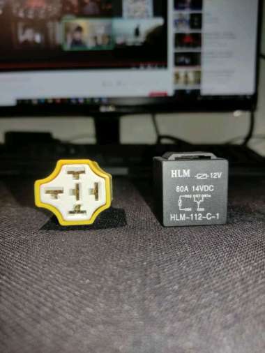 RELAY KAKI 5 HLM 12V 80A - 87a RELAY PEMUTUS + SOCKET RELAY KERAMIK