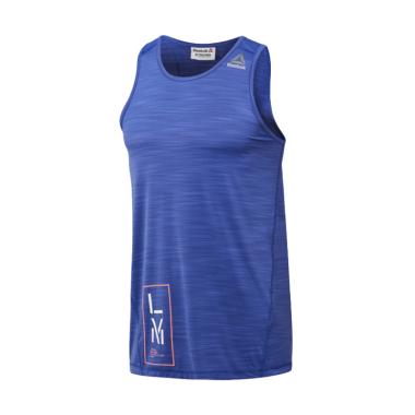 Reebok LM Bodycombat Men Tank Pakaian Olahraga Pria - Blue [CE6900]