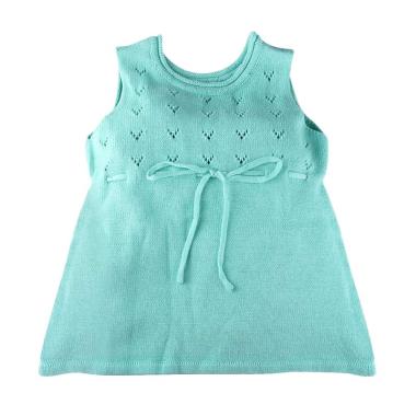 Hello Mici Baju Bayi Knitwear Baby Mini Dress - Mint