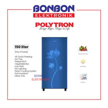 Polytron Kulkas 1 Pintu PRB 159 B / PRB159 159B 150L