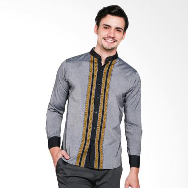 VM Slimfit Krah Shanghai Tangan Panjang Kemeja Muslim Baju Koko - Abu-Abu VM Slimfit Krah Shanghai Tangan Panjang Kemeja Muslim Baju Koko - Abu-Abu