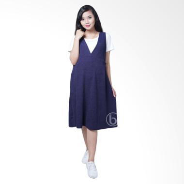 Mama Hamil DRO 744 Zara Overal Dress Ibu Hamil - Biru