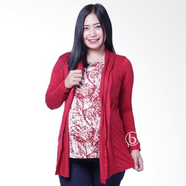 Mama Hamil SJ 334 Cardigan Selvi Blouse Baju Hamil dan Menyusui - Merah Mama Hamil SJ 334 Cardigan Selvi Blouse Baju Hamil dan Menyusui - Merah