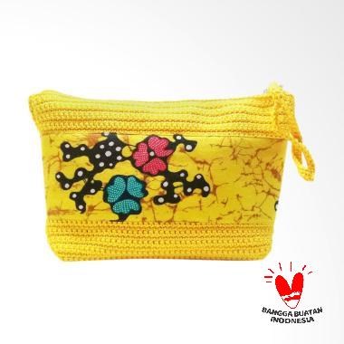 SS Motif Batik Clutch Bag - Kuning
