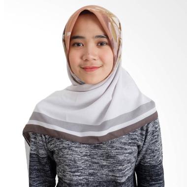 Tiffany Kenanga Printing Autum Watercolor Katun Voal Hijab Segiempat