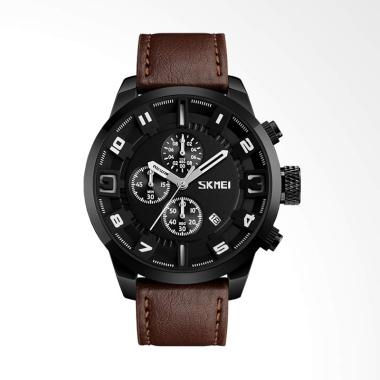 Skmei Analog Jam Tangan Pria - Black [9165] Black
