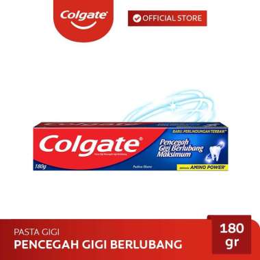 Colgate Maximum Cavity Protection Great Regular Flavor Toothpaste Pasta Gigi [180 g]