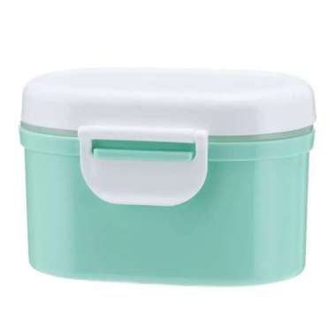 OMWshop Tempat Susu Bubuk Bayi | Kotak Snack Biscuit 400gr dan 800gr - BIRU 200GR HIJAU 200GR