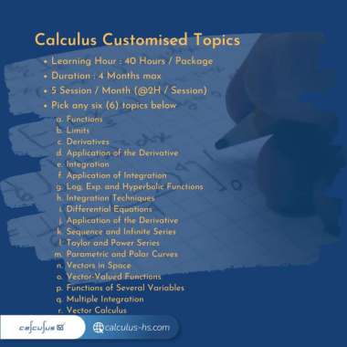 CALCULUS - Real Calculus Calculus Costumised