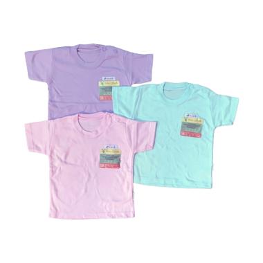 Aruchi Oblong Pendek Polos Baju Bayi [3 pcs]