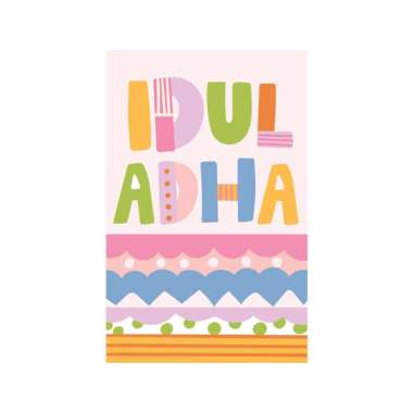 Capricorn Design Sticker Seal / Stiker Segel Box Idul Adha isi 1 - SLH008 Multicolor