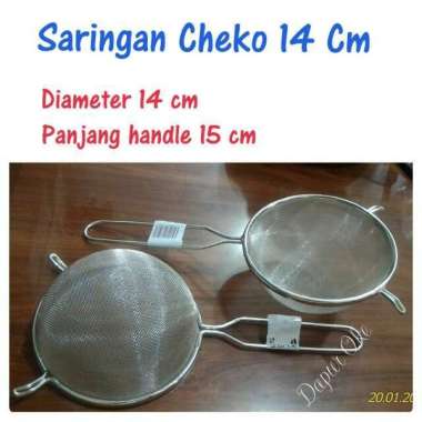 Saringan Cheko 14 cm / Saringan Minyak / Saringan Bubur Bayi