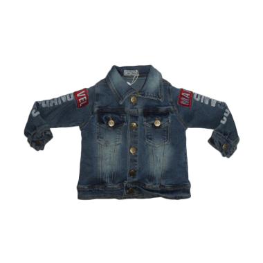 VERINA BABY Jeans Variasi Bordir Jacket Anak - Blue Jeans