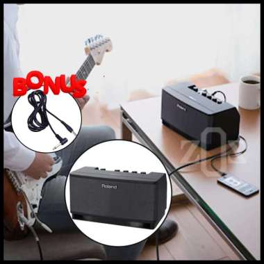 Amplifier Amp Speaker Roland Cube Lite With Buit-In Gitar Guitar Merah