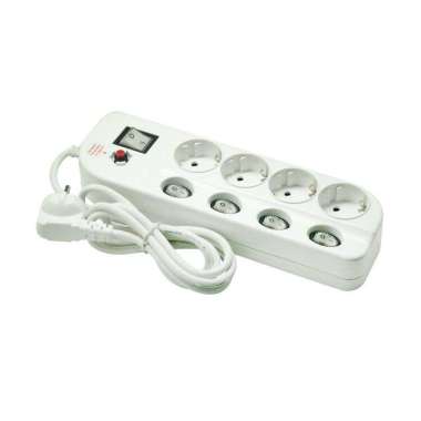 Multitap 4 Lubang + Fuse Breaker LOYAL LY254 putih