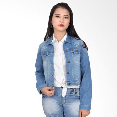Adore Ladies Florencia Jacket Jeans - Light Blue
