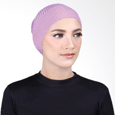 Cantik Kerudung Misha Cape Inner Rajut - Dark Purple No.16