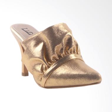 Farish Velina Heels Sandal Wanita - Gold