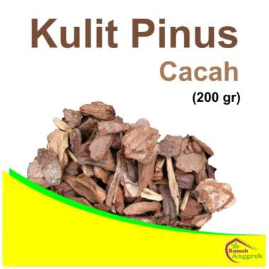 Media Kulit Pinus Cacah 200 gram kayu potong pohon cemara anggrek