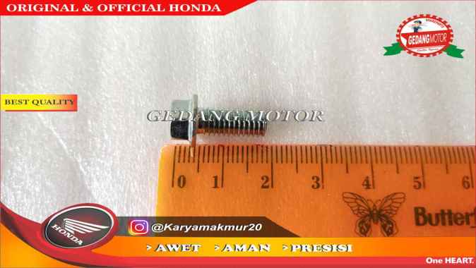 BAUT BOLT FLANGE 6X14 GRAND SONIC SUPRA VARIO REVO GL ORIGINAL HONDA