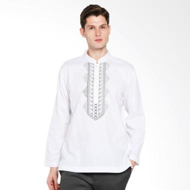 Al Mustika Castanet Baju Koko Pria - White