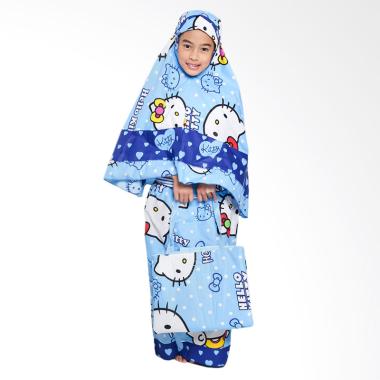 Zahra Kids Hello Kitty Polkadot Mukena Anak - Biru