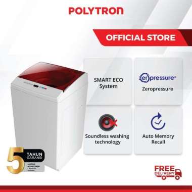 Polytron PAW 7527 Mesin Cuci 1 Tabung Top Loading 7.5KG - KHUSUS JABODETABEK