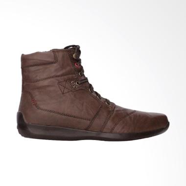Gino Mariani Elario 6 Exclusive Cow ... u Boots Pria - Dark Brown