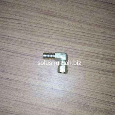 BRASS KNEE L ELBOW KOMPOR GAS SAMBUNGAN NEPEL SELANG DRAT DALAM KUNING