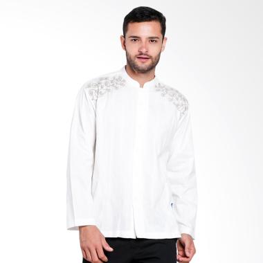 Aitana Bordir Baju Koko Pria - Broken White [YN-11708-LS]