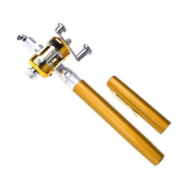 Anekaimportdotcom Fishing Rod Pen Alat Pancing - Gold