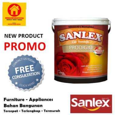 CAT TEMBOK INTERIOR - CAT TEMBOK SANLEX - PRODIGIO 5KG - SANLEX