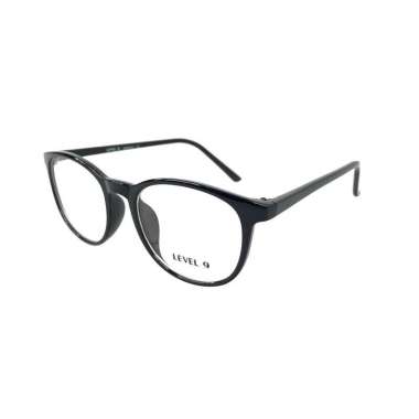 LEVEL 9 - 9102 PAKET LENGKAP Kacamata Unisex Frame+Lensa Minus Black
