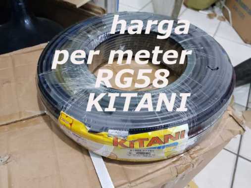 Harga per 1 meter Kabel coaxial RG58 KITANI 50 Ohm hitam