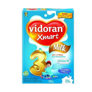 Promo Harga Vidoran Xmart 3 Vanilla 750 gr - Blibli