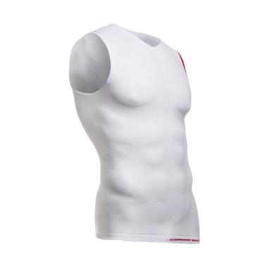 Compressport On-Off Base Layer Tank Top Olahraga Pria - White
