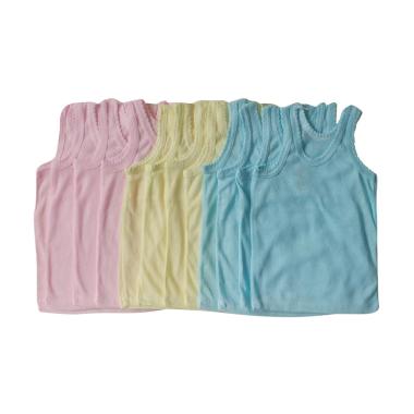 Kaos dalam merk Zed kids Kaos Dalam Bayi - Multicolor [6 pcs] 0-6 bulan Multicolor