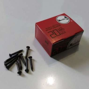 Paku beton 20 atau 2CM MARABU HITAM - Paku Tembok - Paku baja (D428)