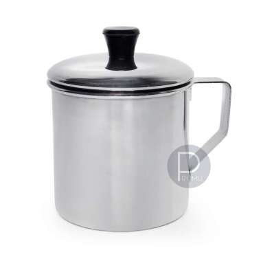Mug Stainless Kecil 300ml - Mug Tutup - Cangkir Kopi Stainless - Gelas Stainless - Cangkir Stainless