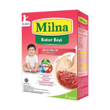 MILNA Beras Merah Bubur Bayi 6+ [120 g]