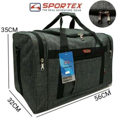 Tas pakaian mudik sportex besar tebal kuat Abu-abu