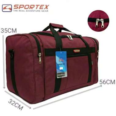 Tas pakaian mudik sportex besar tebal kuat Maroon