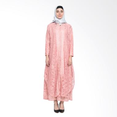 Kasa Heritage Safa Gamis Muslim Wanita - Pink