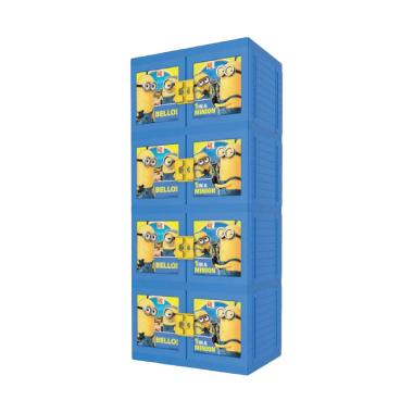 Naiba MPC Printing 9863 MOD Minion Plastik Lemari Pakaian
